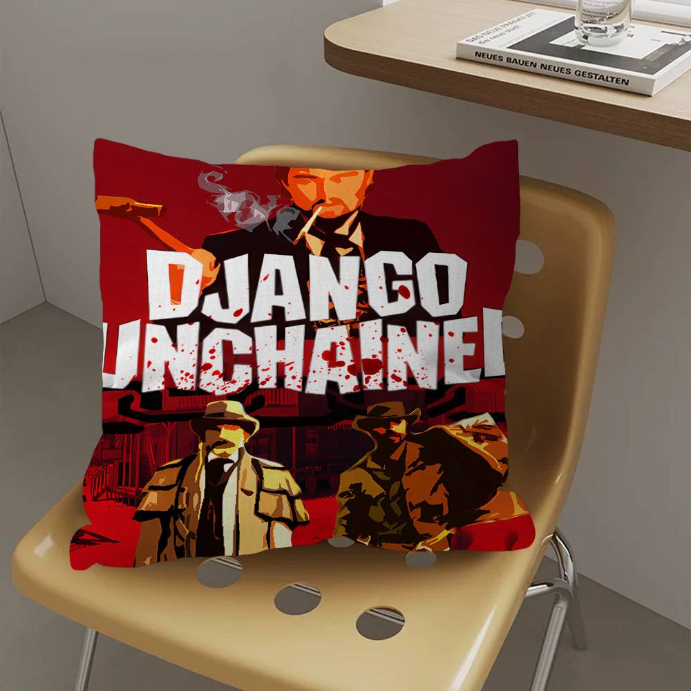 Anime Django Unchained Office Cushion Pillowcase Car Cushion Cover45X45CM Lumbar Pillowcase Sofa Pillowcover