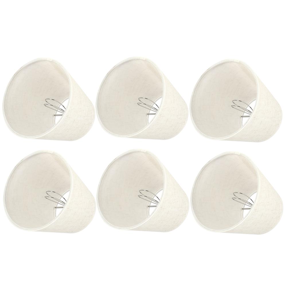 6PCS Nordic Simple Cloth Lamp Shades Art Decor Light Shade Lampshades for E14 Wall Lamp Chandelier