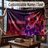 Custom Name Flannel Throw Blanket Fiorentina FC Pattern Warm Home Decoration