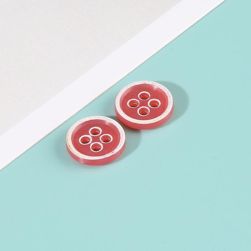 Boutons Urée Bord Brûlé Boutons de Chemise Colorés Boutons de Pull Ronds Vêtements Polyvalents Homme et Femme Accessoires Boutons de Chemise