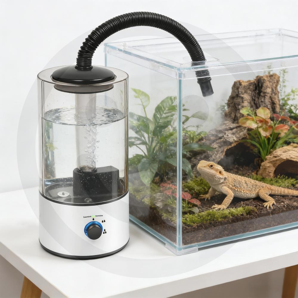 

4L Reptile Humidifier Large Capacity Tank Cool Mist Maker w/Adjustable Hose Auto Silent Fogger For Turtles Lizards Pet Supplies China Mainland