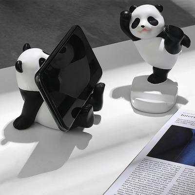 Niedliche, kreative Pandafiguren, Inneneinrichtung, universeller Handy-Ständer, Home-Office-Schreibtisch-Dekoration, Telefonhalter