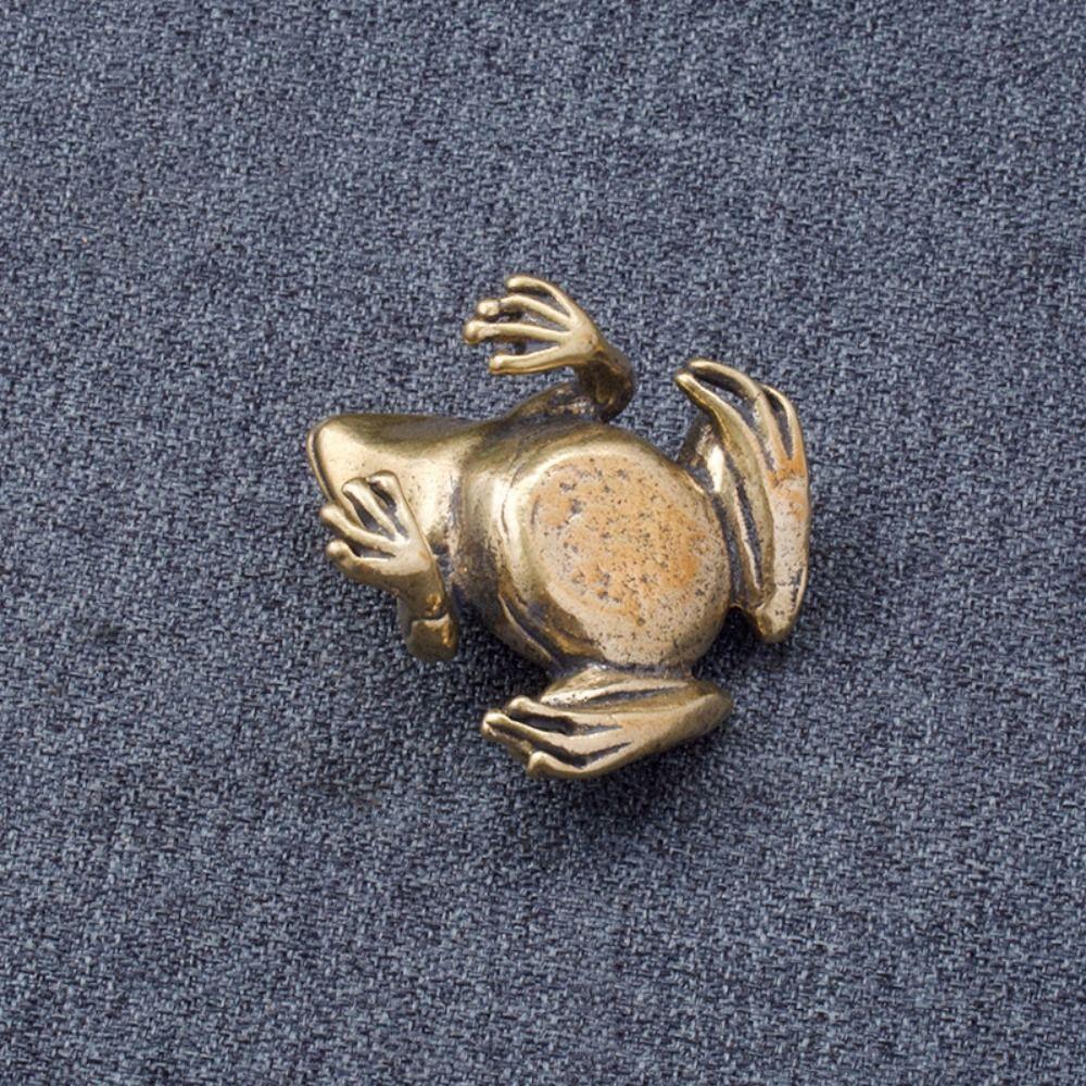 Small Copper Frog Copper Flower Skin Frog Tea Pet Water Frog Home Decor