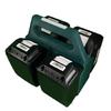 Multiple Cell Plastic Battery Organizers For 18V Batteries Holds 4/6Units Sturdy Storage Rack Space Saving Holders