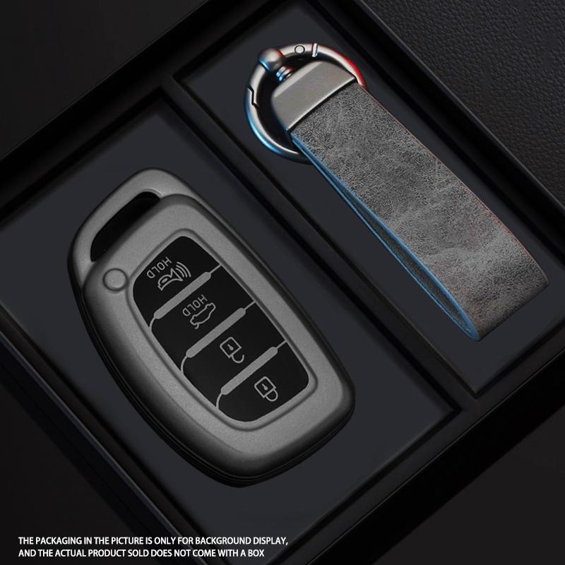 Black Warrior Style Tpu Car Key Case Cover Fob Keychain For Hyundai Tucson Santa Fe Rena Sonata Elantra Creta Ix35 Ix45 I10 I30