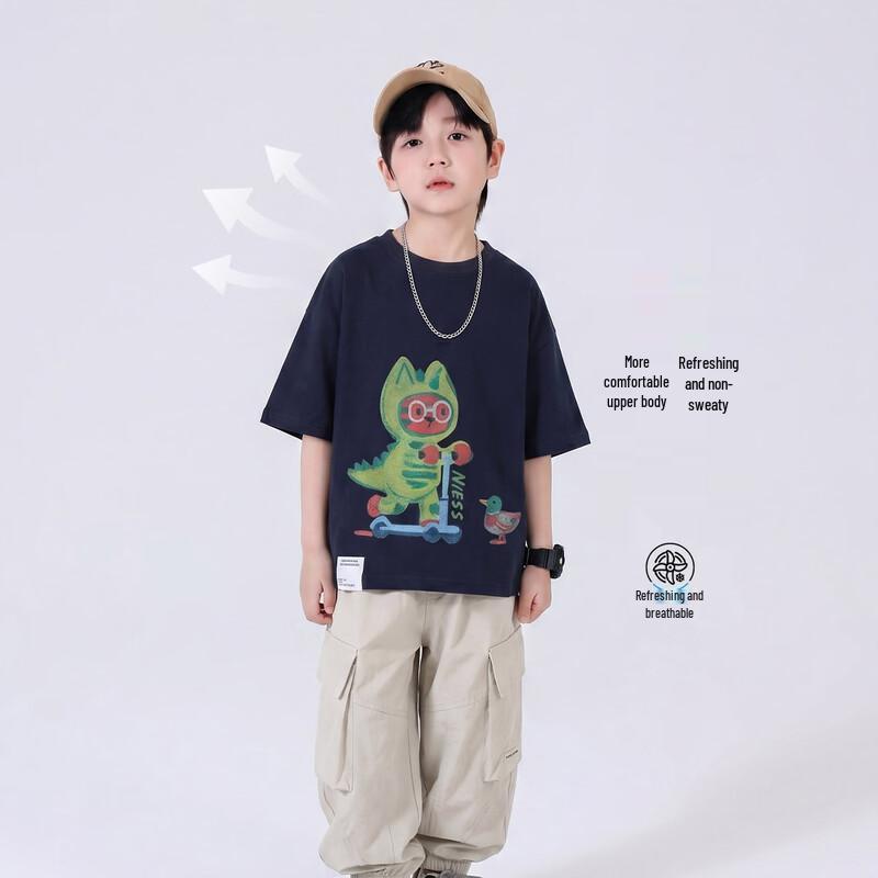 YOYO Fairytale Boys' Cartoon Print Cotton T-Shirt