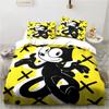 Cartone Animato Carino F-Felix Gatto Set Biancheria da Letto Copripiumino Set Letto Coperta Copricuscino Piumone king Queen Size Ragazzi Adulti Set Biancheria da Letto