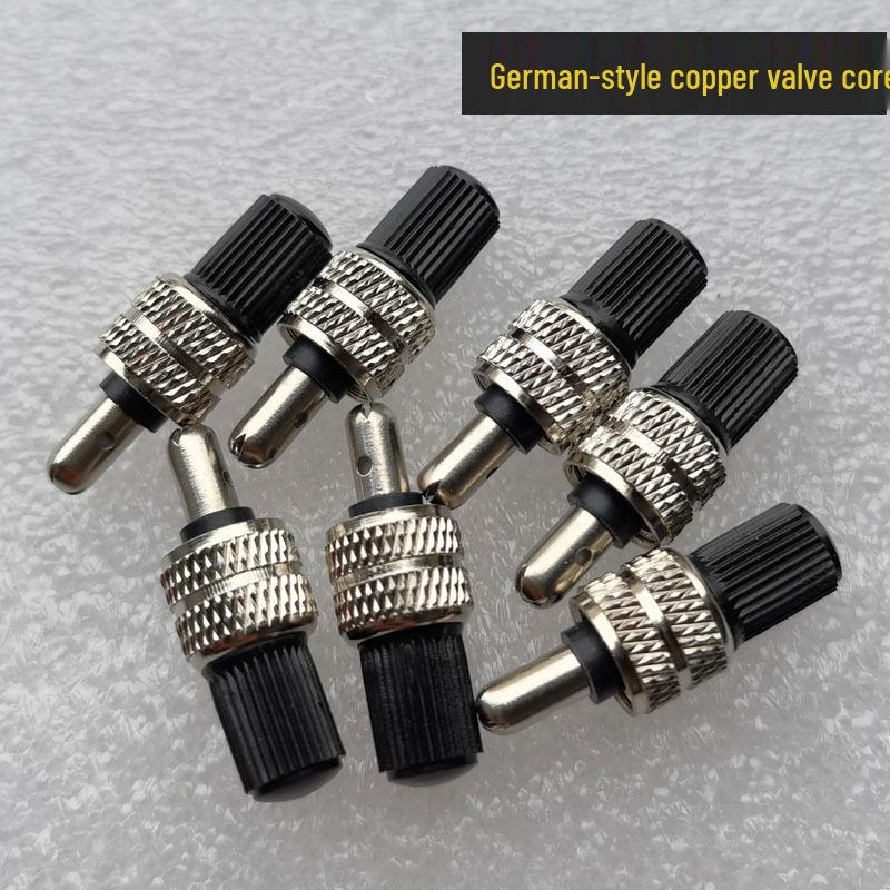 German-style Bicycle Valve Core Set - 16-Piece Copper Valve Stems