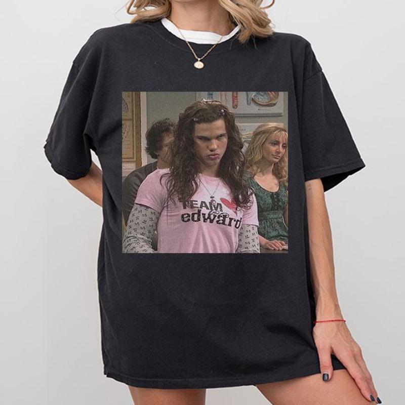 Twilight Meme Edward Team Womens Tshirt Summer New Item Suitable for Both Unisex and Women Casual Tshirt S
