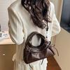 Adjustable Straps Bownot Hobo Bag Polyester Large Capacity Bow Decor Handbag Magnetic Buckle Anti-splash Water