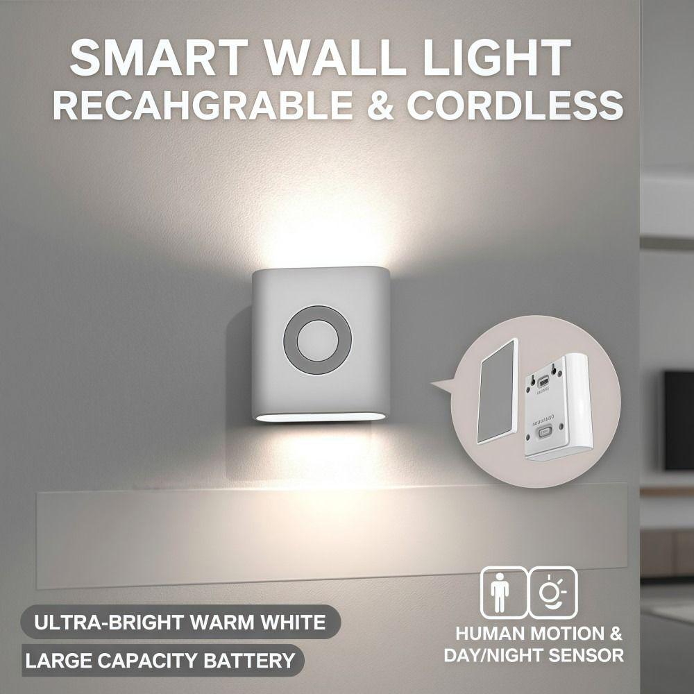 EU US Plug Motion Sensor Light LED Cabinet Decorative Light  For Bedroom Staircase Hallway Lighting