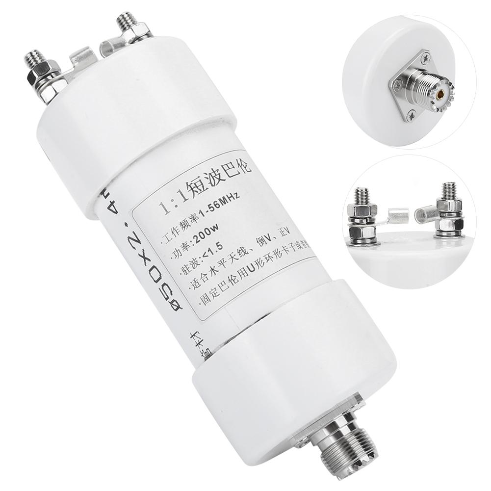1:1 Mini-Balun mit kurzer Wellenlänge, Barron, 200 W, 156 MHz, für horizontale V-förmige InvertedV-Antenne