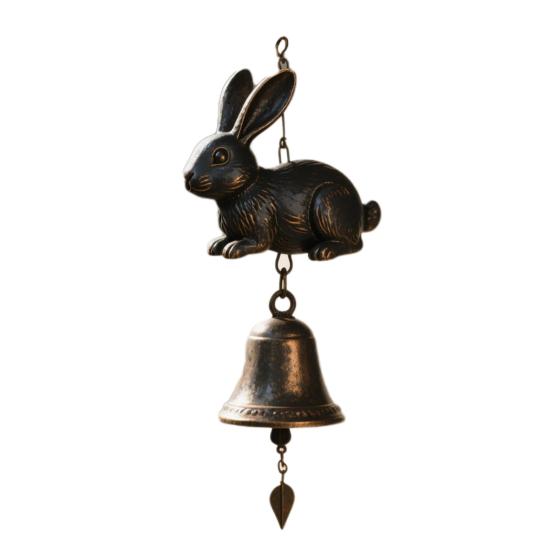 

Animal Wind Chime Resin Animal Figurine with Metal Bell Retro Puppy Cat Wind Chime with Soothing Sound for Porch Patio Garden Balcony Doorway B