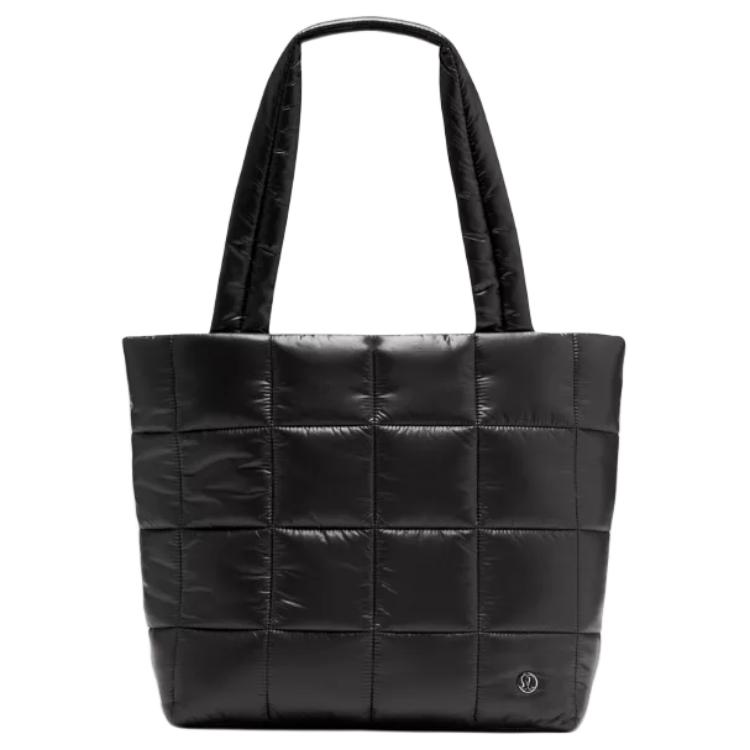 Lululemon Wunder Puff 12L Sports Casual Mesh Nylon Tote Bag Women Tote Black LW9FRLS-0001 Black