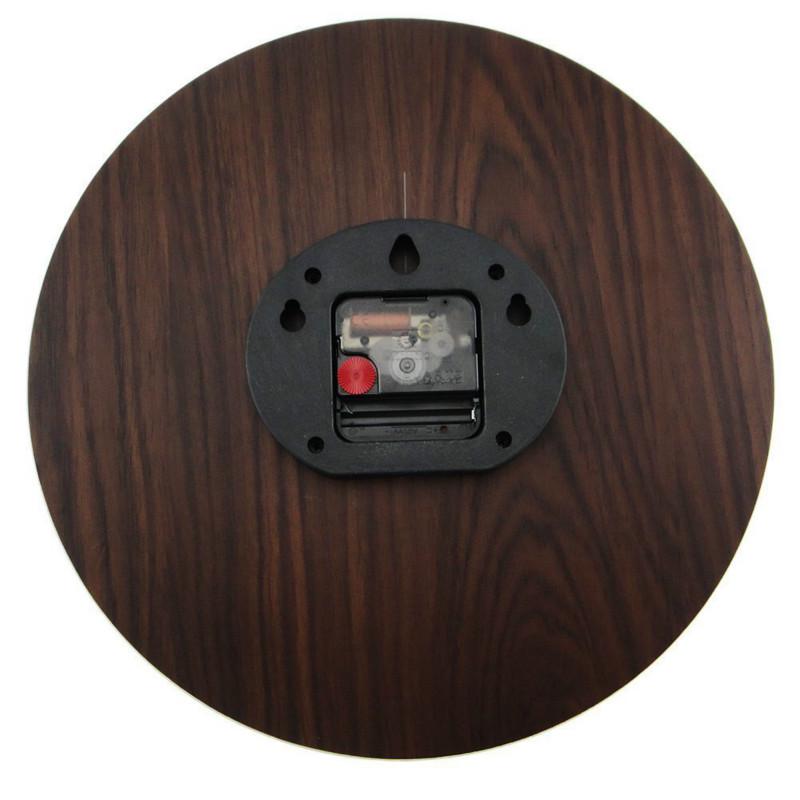 European Creative Wall Living Room Clock Silent Wooden Wall Clock Stylish Modern Quartz Wall Retro