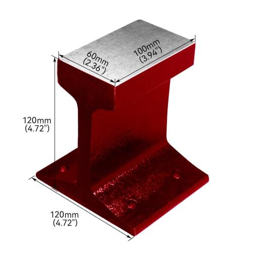 STEELMIGHT 10cm Cast Iron Anvil, Cast Iron Working Tool for Metalworking