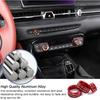 Daeiclru Air Conditioner and Volume Knob Cover Compatible with Toyota Supra GR A90 A91 MK5 2018-2022, Aluminum Alloy Centre Console Air Conditioner
