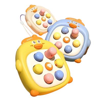 Neues Entenküken zum Aufdrücken Handflächen-Whack-a-mole Entlastungsspielzeug Baby Drücken Drücken Glücklich Niedlich Eltern-Kind Interaktives Lernspielzeug