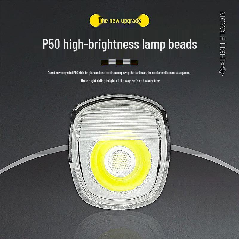 Rechargeable Aluminum Alloy LED Bicycle Headlight with High Brightness & Long Battery Life