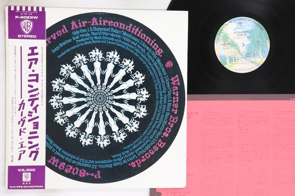 

LP Record CURVED AIR Air Conditioning P8029W WARNER BROS 1971 Japan Obi Rock Used
