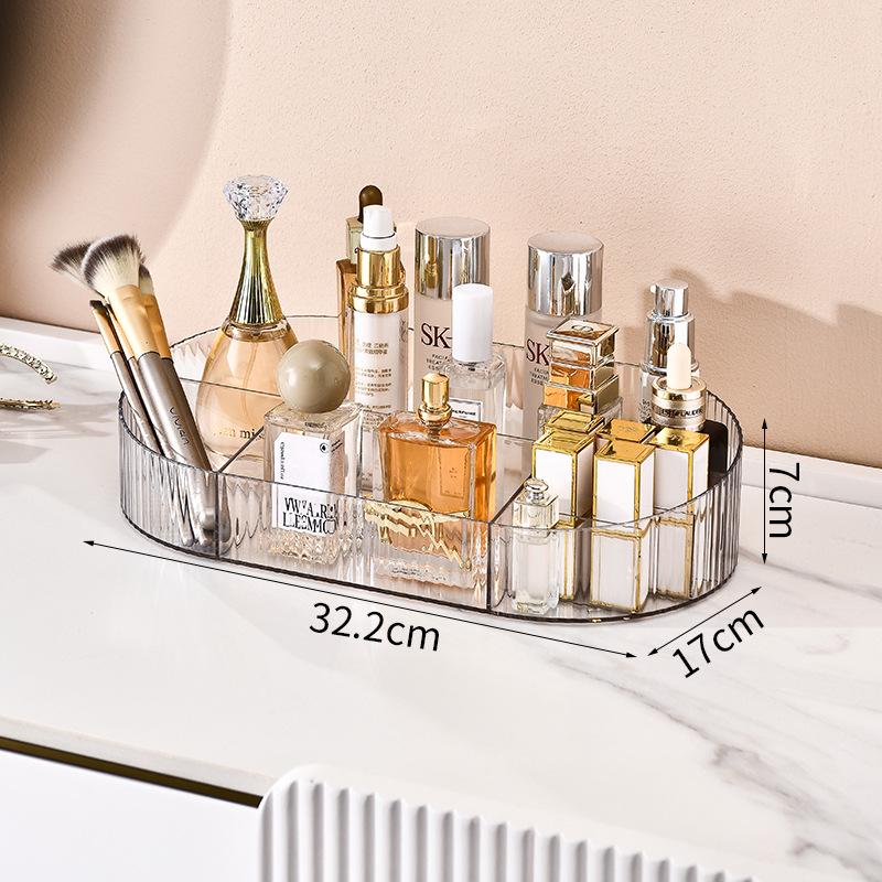 Luxury Multi-Functional Skincare Organizer: High-End Desktop Cosmetic Storage Box