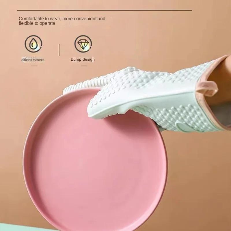 Mănuși pentru cuptor Mănuși de silicon pentru coacere Mănuși pentru cuptor cu microunde Anti-opărire Mănuși pentru cuptor Mănuși pentru grătar Mănuși pentru copt rezistente la căldură