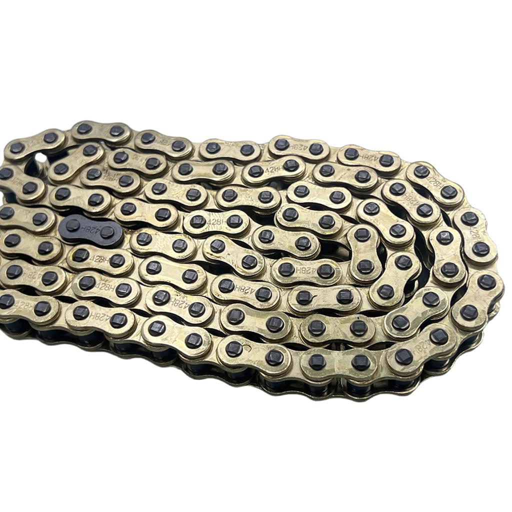 Motorcycle 428H Chain 88/94/102L/104L/108/112/116/118/126/140 Links Fit for 50cc-250cc ATV Quad Pit Dirt Bike Go Kart Metal Part