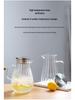High-Temperature Resistant Glass Cold Water Pitcher - Large Capacity Japanese Style Heat-Resistant Jug with Cold Water Cup