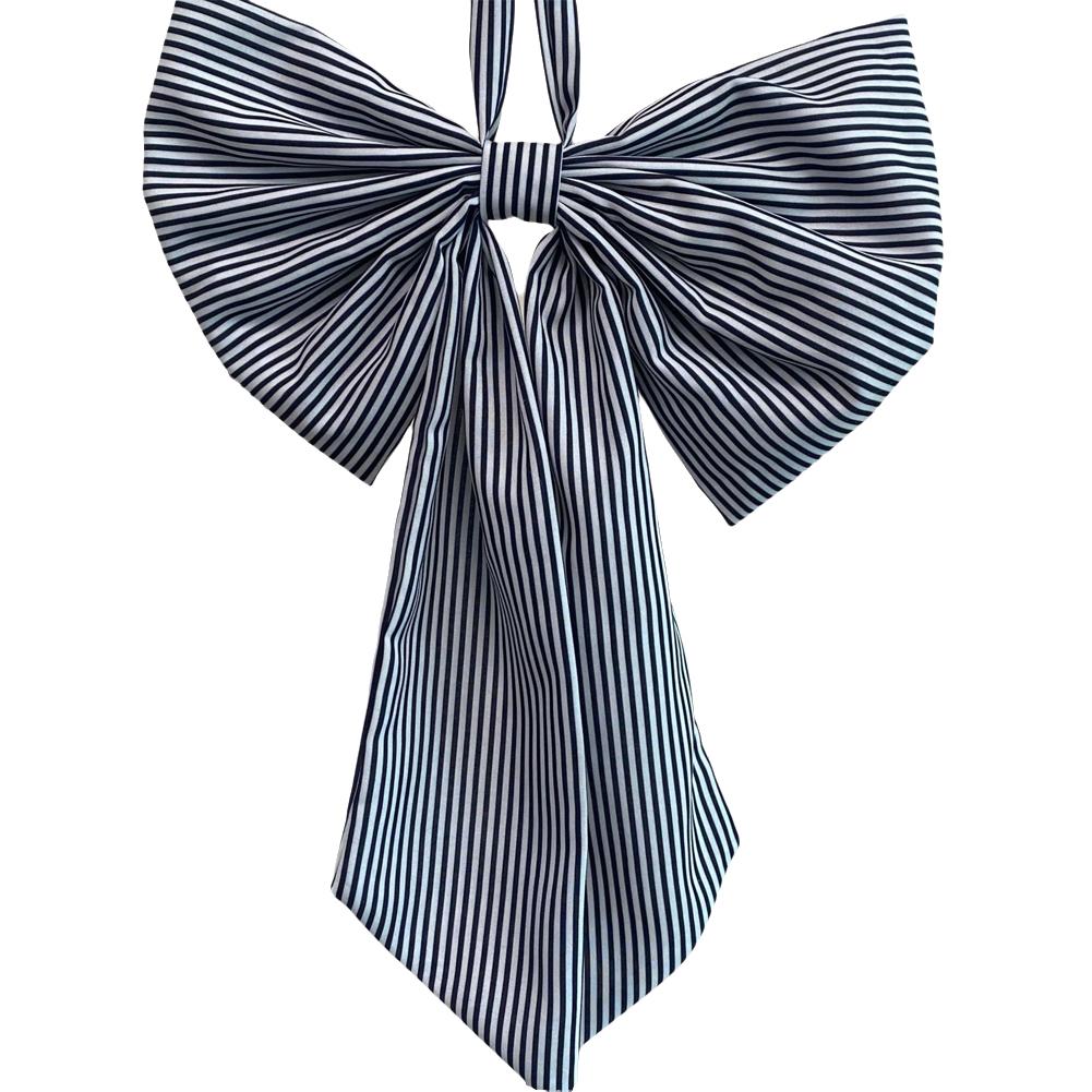 Christmas Sweet Retro Checkered Oversized Bow Ribbon Can Hang Large Bow Decorations For Party,Courtyard,Garden,Window Decoration