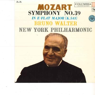 LP Schallplatte BRUNO WALTER/NEW YORK PHILHARMONIC - Mozart/Sinfonie Nr. 39 in Es-Dur ZL76 COLUMBIA Japan Klassik Gebraucht