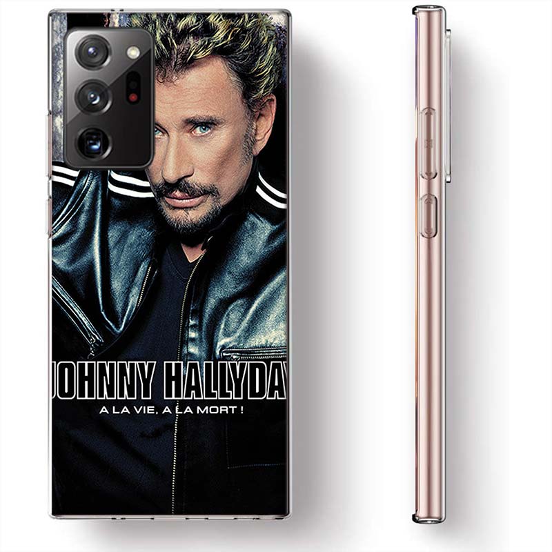 Johnny Hallyday Music Black Phone Case for Samsung A17 A37 A57 A55 A35 A25 A15 A54 A14 A24 A34 A13 A23 A33 A53 A07 A05S A04S A03