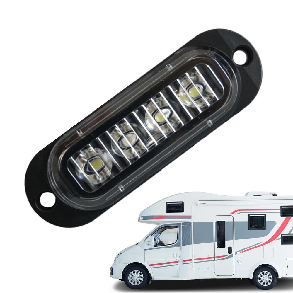 

Боковой габаритный фонарь для грузовика, светодиодный габаритный фонарь для каравана, прицепа, тягача, грузовика, предупреждающий задний фонарь, автомобильная внешняя лампа 12 В 24 В белый