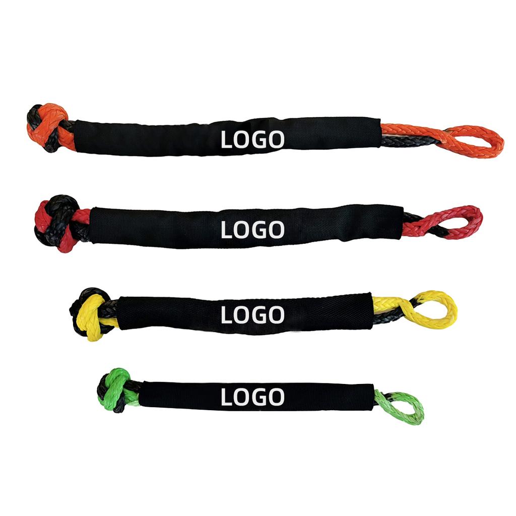 Quick Release 16mm UHMWPE Soft Tow Shackle 25 Ton 55000 Lbs Capacity Emergency Tool Kit for Car Towing Made in China