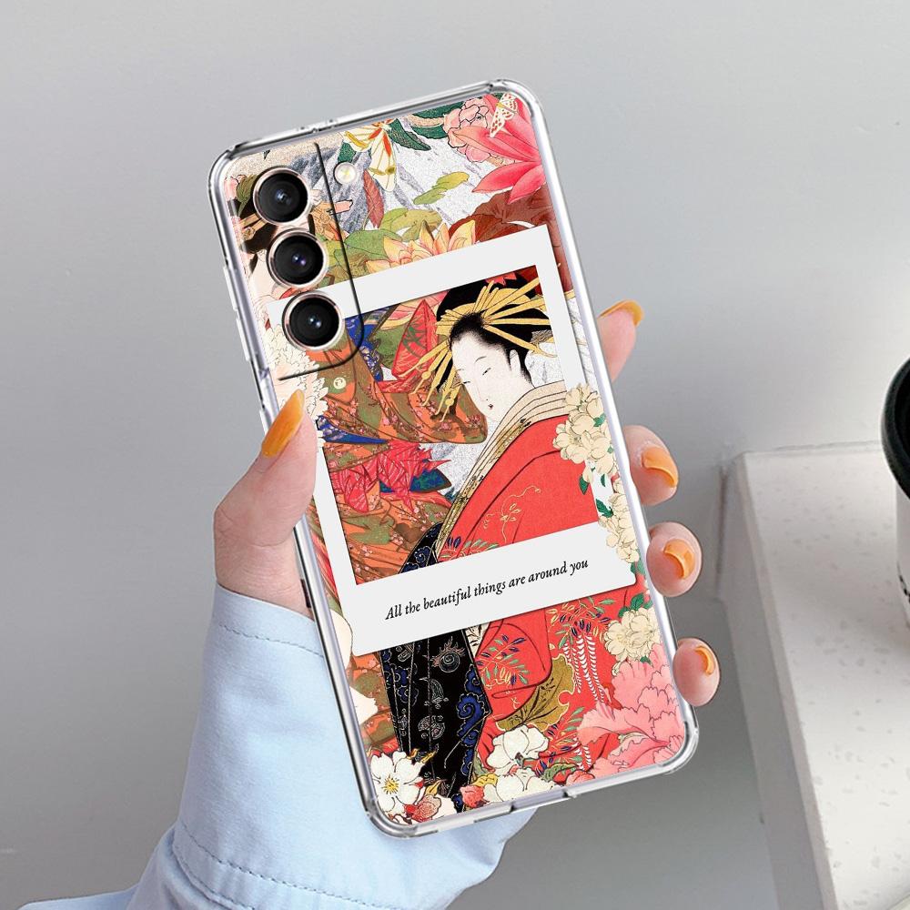 Phone Case For Samsung Galaxy S26 S25 S24 S23 S22 Ultra S20 S21 FE 5G Plus Soft Clear Cover ART aesthetic collage Venus