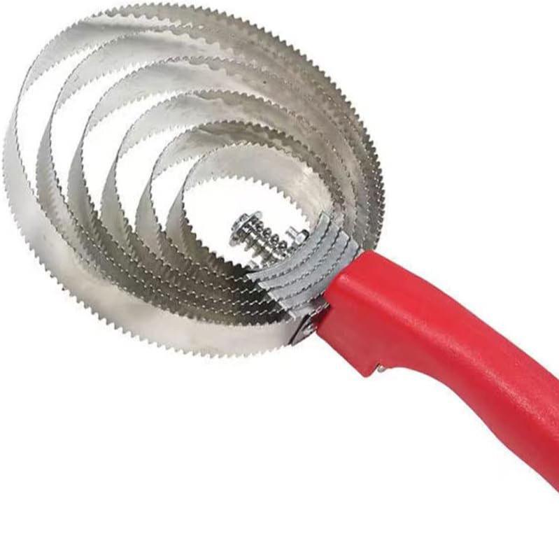 Stainless Steel Multi-Circle Comb & Sweat Scraper for Cows & Horses - Hair & Itch Relief Rake
