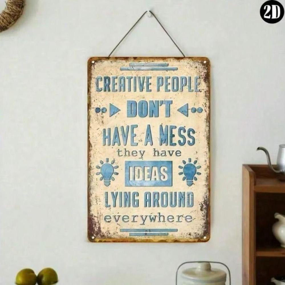 Retro Tin Metal Signs Decor Wall Art Vintage Plaque For Home Office Garage