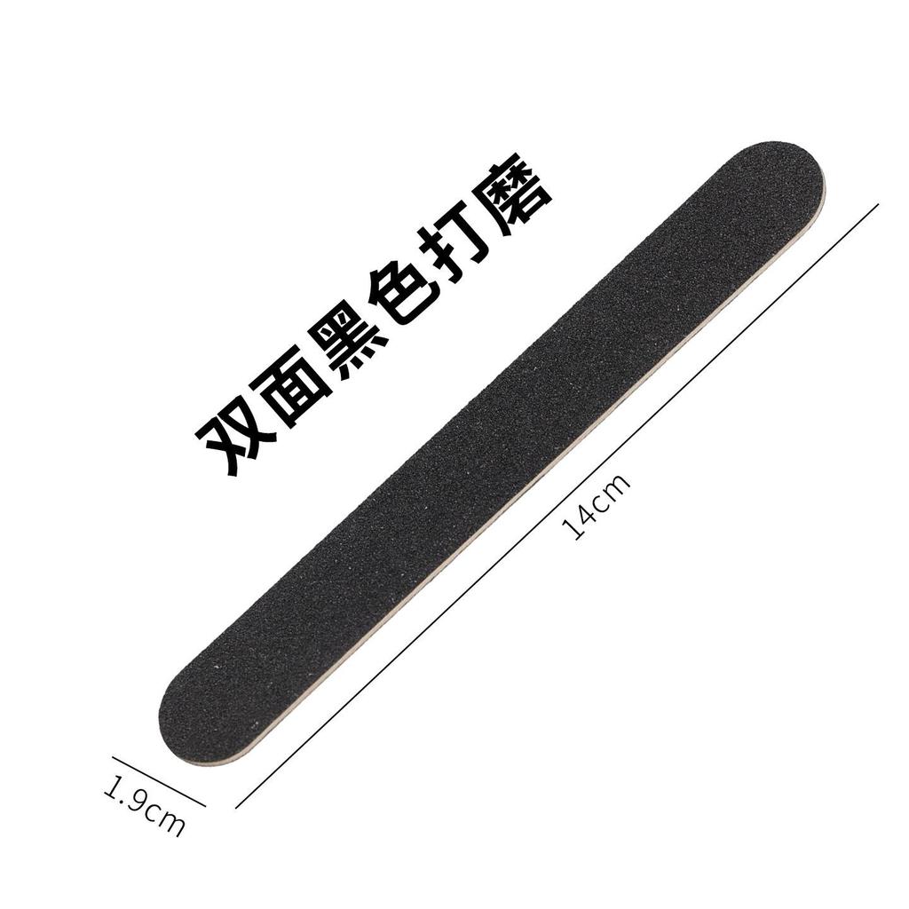 Rhombus Double-Sided Nail File and Polishing Sponge for Manicure