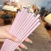 Ru Han Light Pink Republic of China Style Alloy Chopsticks Set