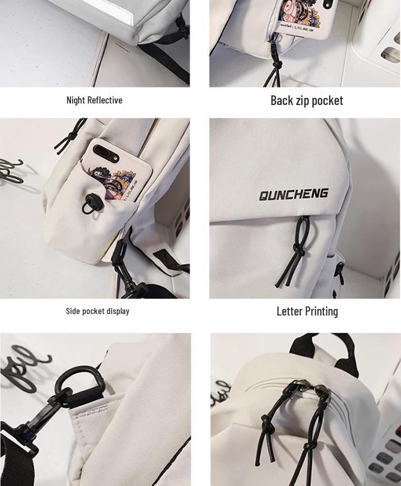 Unisex Crossbody Chest Bag: Lightweight, Single Shoulder Backpack for Hiking and Travel, Fits Tablets