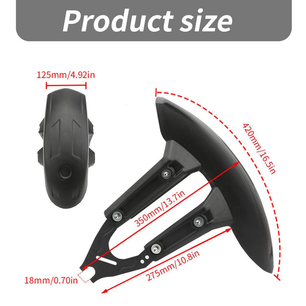 Motorcycle Rear Fender Upgrades Waterproof & Easy Install Motorcycle Mudguard Upgrades for Enhances Stability & Safety