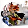 Policistka Judy a Nick Zootopia Automatické Otevírání a Zavírání Skládací - Dobrá Volba pro Dárky, Módní a Pohodlný Deštník S C