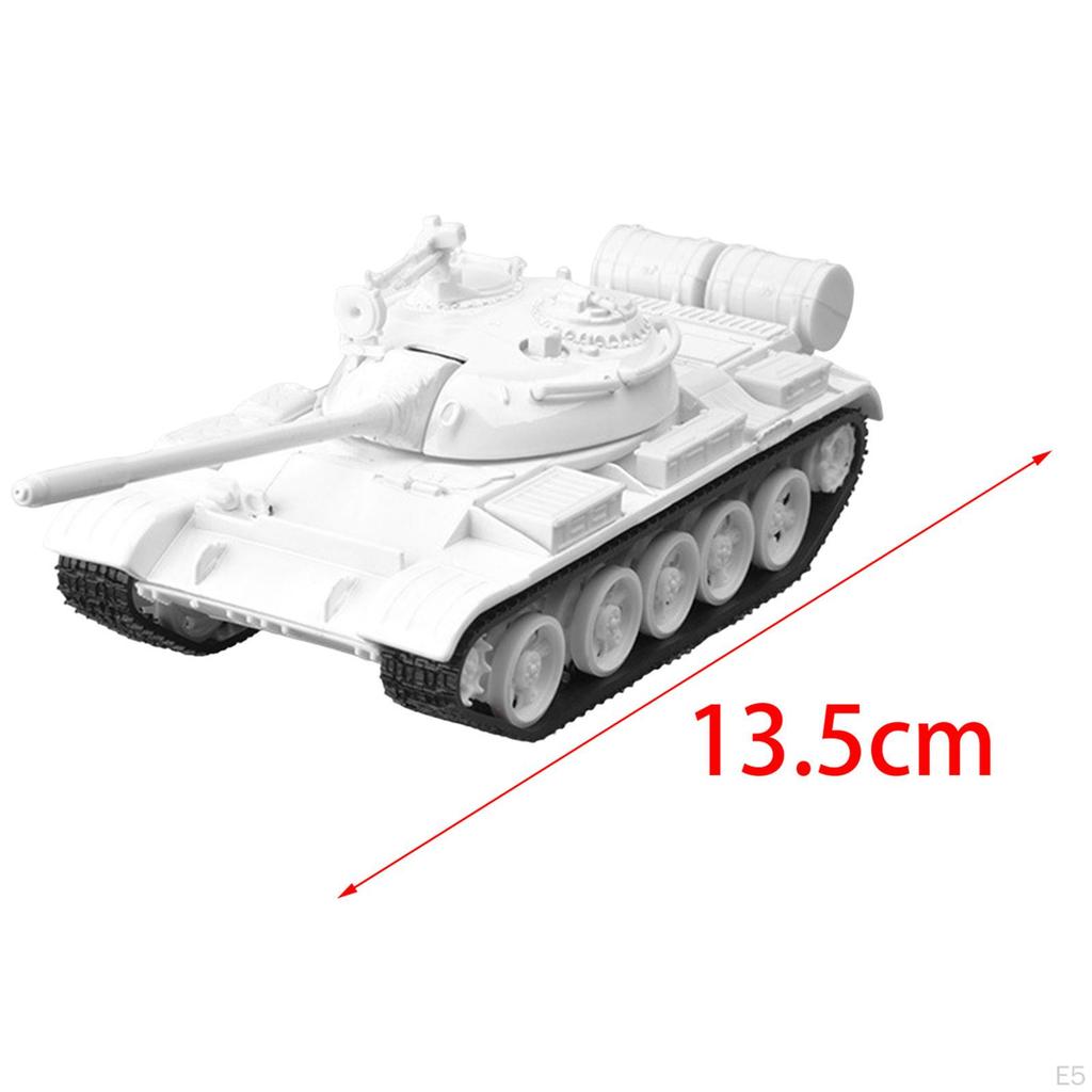 1/48 Scale Armored Tank Model Alloy DIY Assembly Craft for Home Decor
