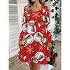 Women Long Sleeve Mini Dress Casual Slim Party Dress