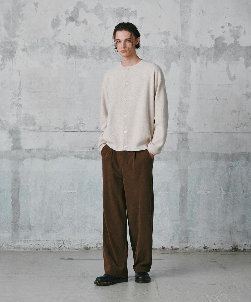 GLW Comfort Elastic Corduroy Pants Brown