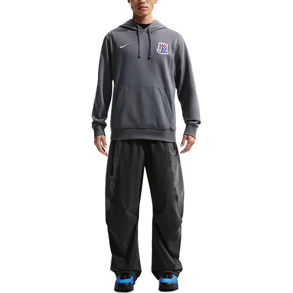 Nike Club Shanghai Shenhua Football Club Pullover Hoodie Soft Knit Sweatshirt Men Sweatshirt IQ0586-021
