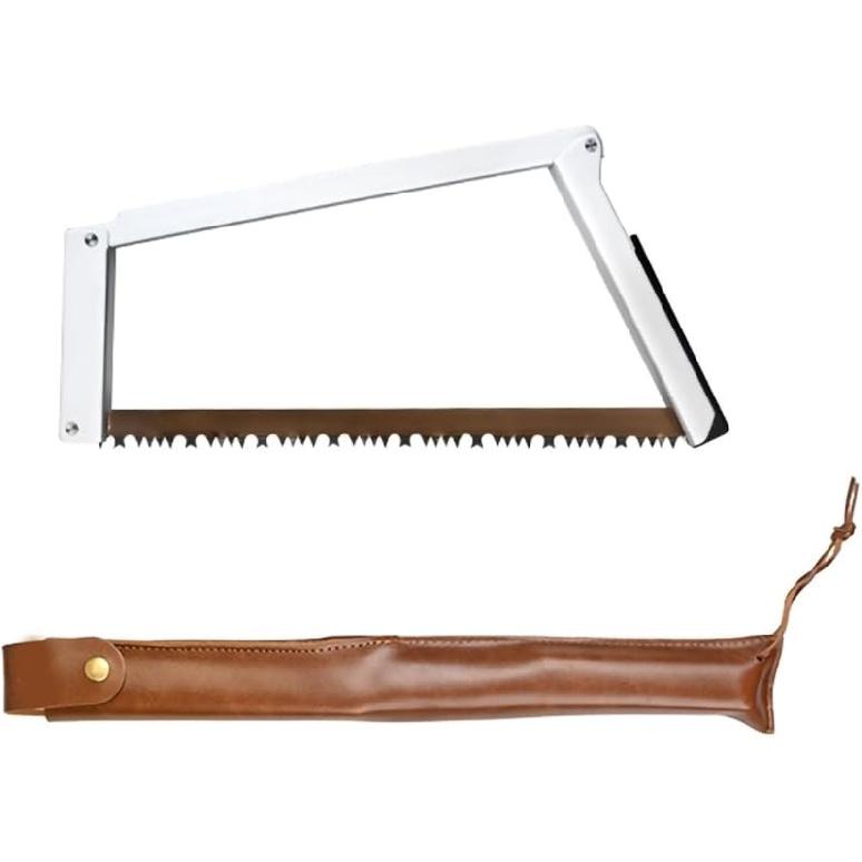 13 Inch Folding Bow Saw Folding Hand Saw,Multifunctional Rectangular Hand Saws for Wood, Bone, Tree Pruning, Camping (black)