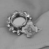 Rhinestone Button Cover Removable Clip-on Button Cover Decorative Flower Button Cover for Shirt Blazer Coat Wedding Accessories