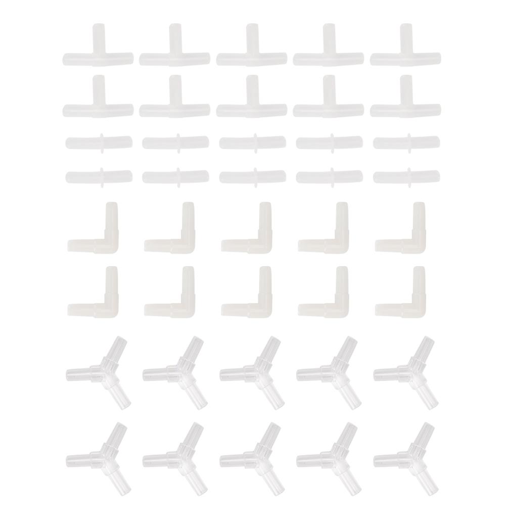 Plastic Aquarium Pump Line Tubing Joints Fish Tubing Connector Pipe Fittings