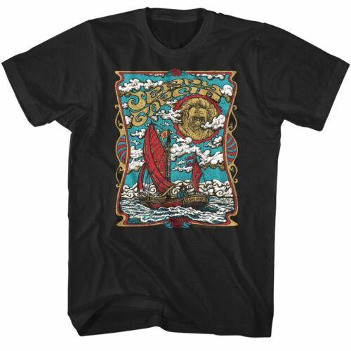 

Jerry Garcia Sail Boat Men s T-Shirt Sans Souci Rock Band - Men s Summer Cotton Graphic Tee 5XL