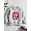 European sizes Cute Little Dinosaur Animal New Crewneck Sweatshirt | Casual Long-Sleeve Pullover with Slightly Stretchy Fabric, Perfect for Kids.